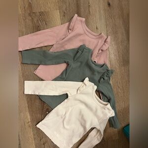 Longsleeve ruffle sleeve cotton shirts